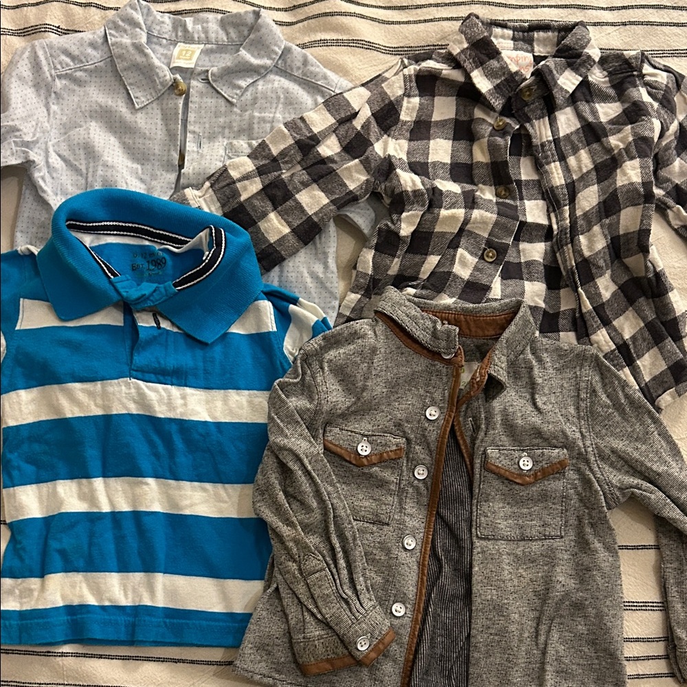 Bundle of 4 Boys 9-12 Months Button Down Tops
